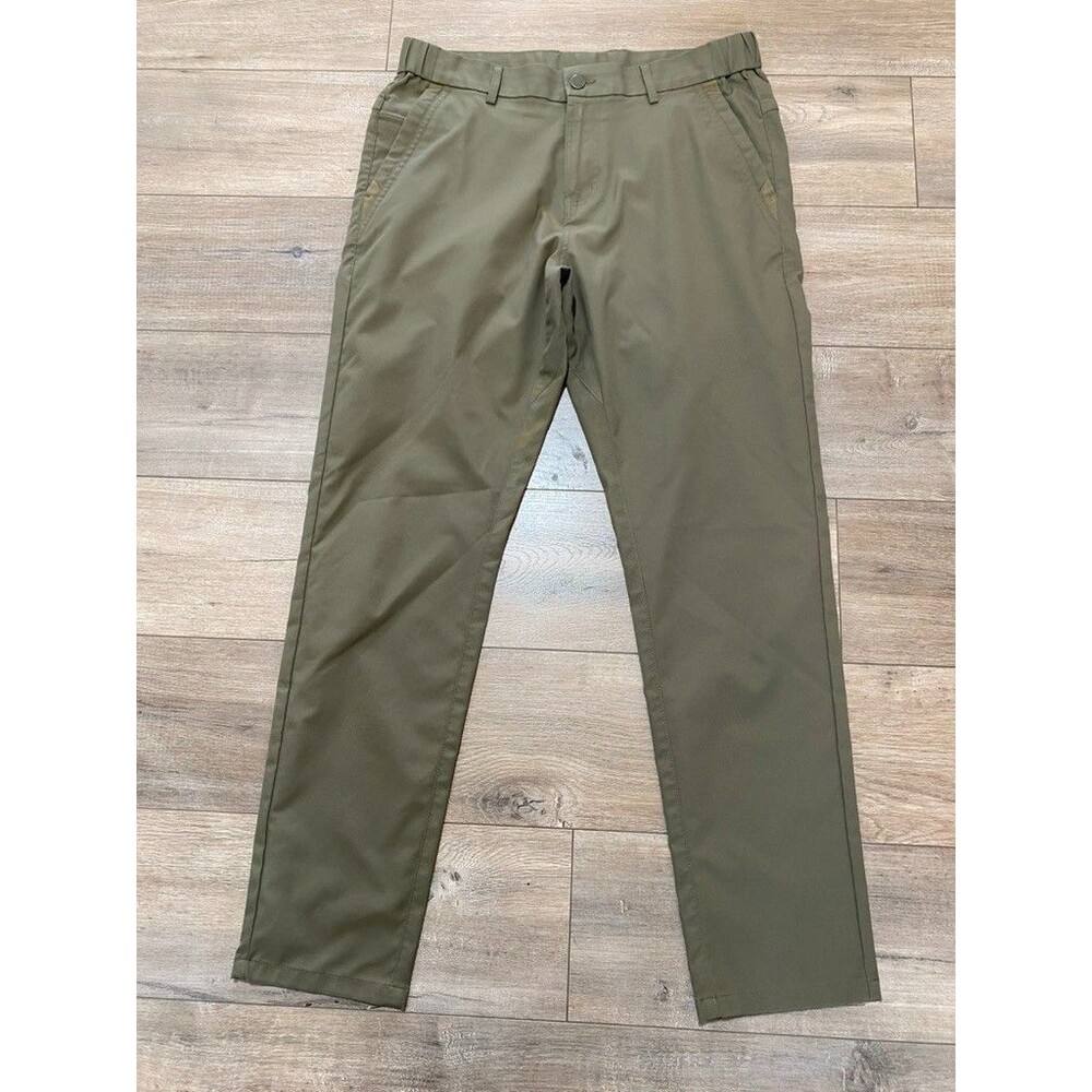 Jack Archer Jetsetter Performance Mens 31X30 Olive Smart Tech Chino Golf Pants